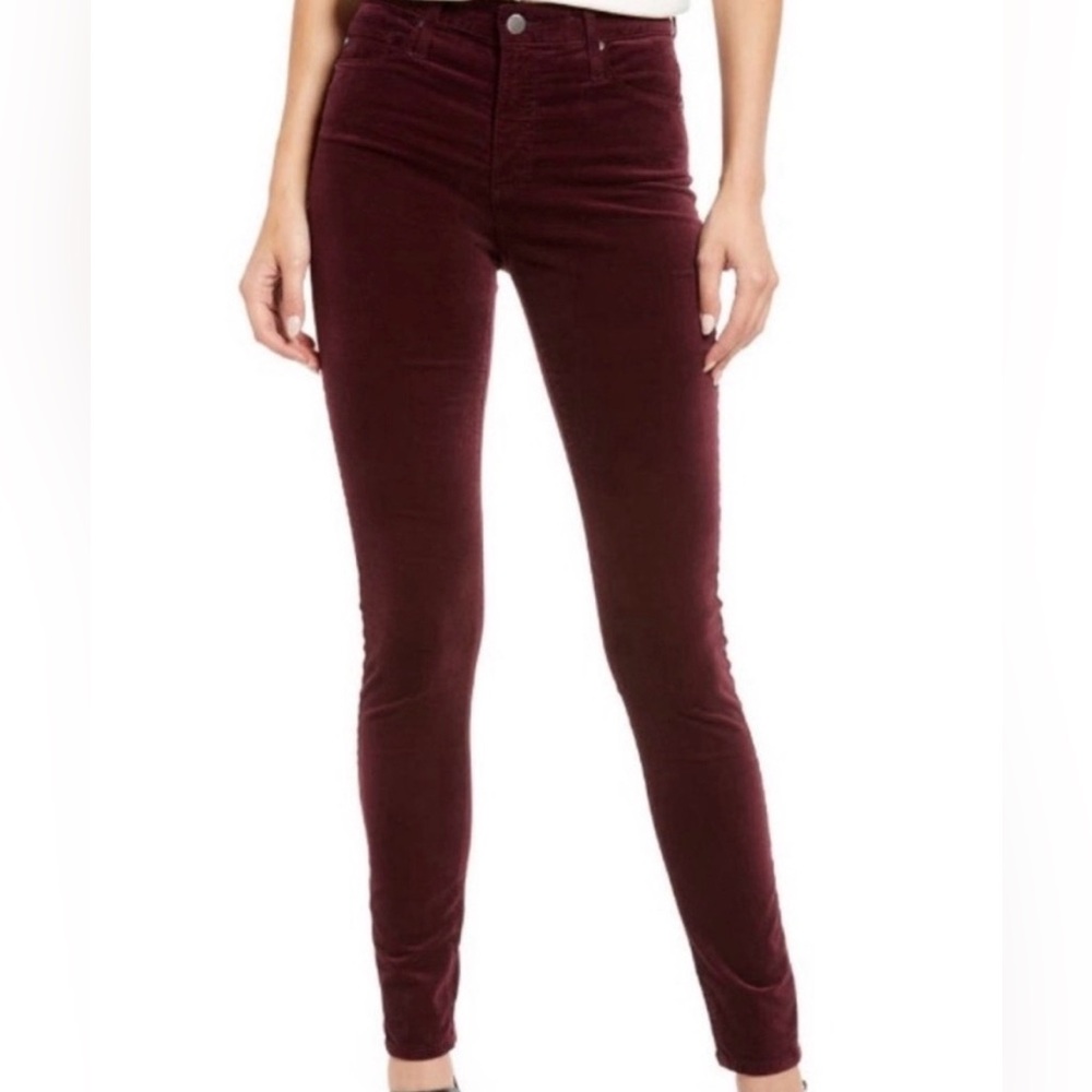 AG Adriano Goldschmied The Farrah Skinny High Rise Velvet Pants Sz 26